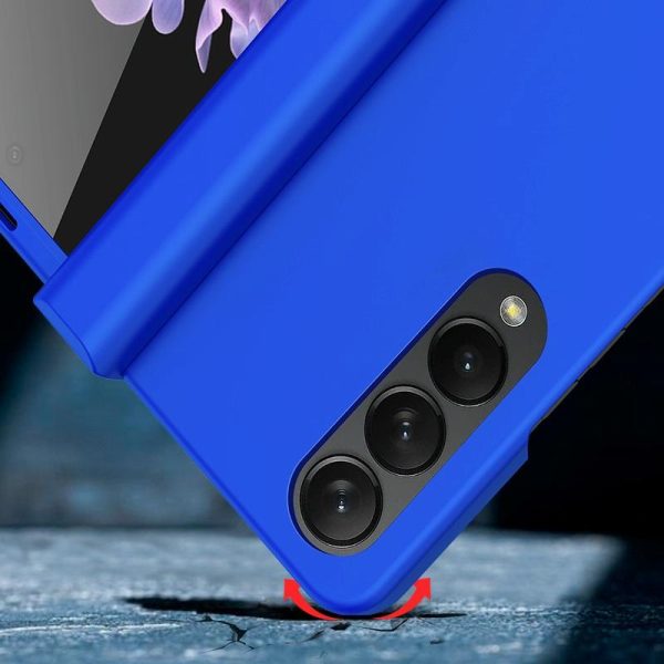 Foldable Skin Feel Case for Samsung Galaxy z Fold 4 / 5g - Black - Image 8