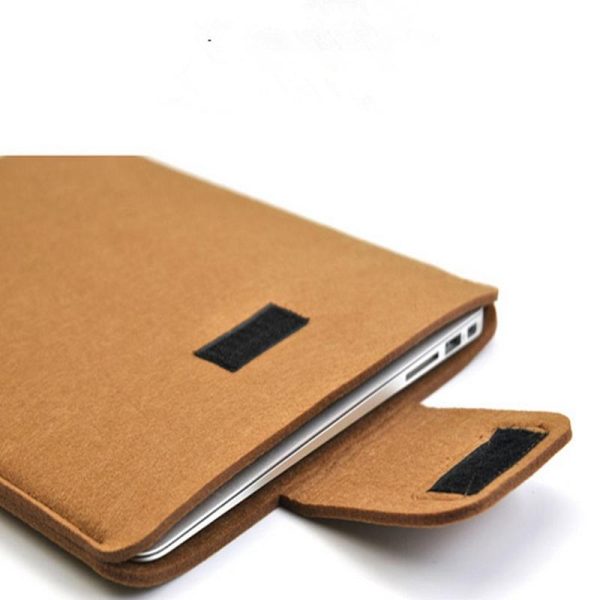 11 Inch Vertical Felt Laptop / Tablet Sleeve Bag - Dark Gray - Image 4