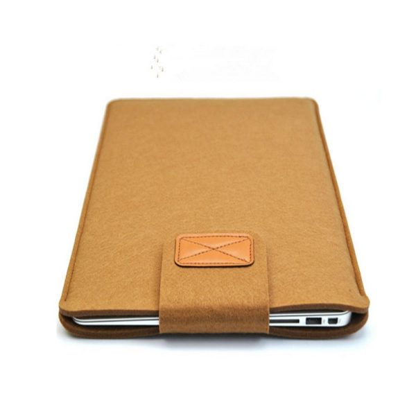 11 Inch Vertical Felt Laptop / Tablet Sleeve Bag - Dark Gray - Image 6