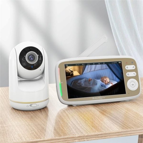 5-Inch Hd Baby Monitor With Built-In Ptz Rotation For Enhanced Security - Image 3