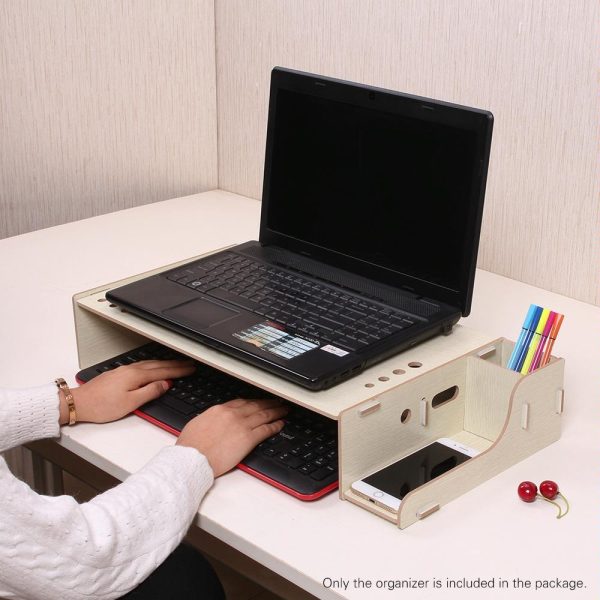Wood Monitor Stand with Keyboard Storage - Tbd049404601C - Image 6