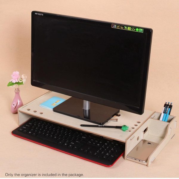 Wood Monitor Stand with Keyboard Storage - Tbd049404601C - Image 7