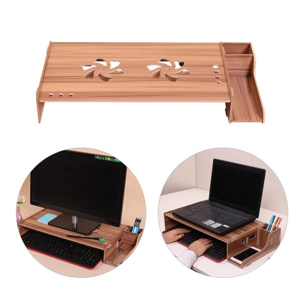 Wood Monitor Stand with Keyboard Storage - Tbd049404601C - Image 12