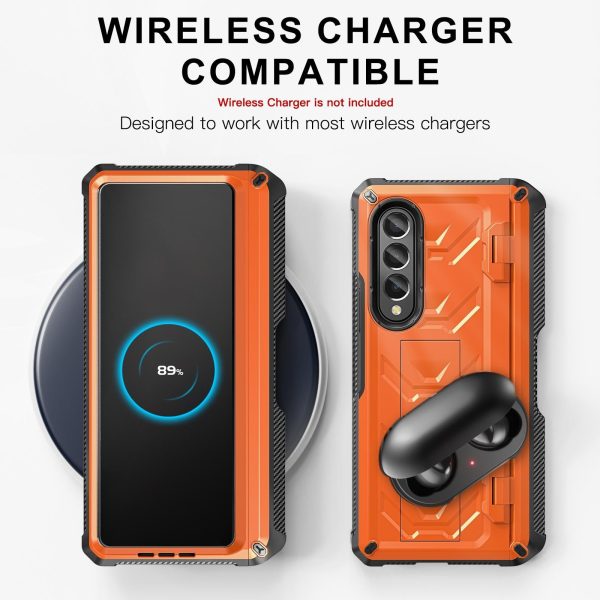 Foldable Shockproof Phone Case for Samsung Galaxy z Fold 4 / 5g - Orange - Image 4