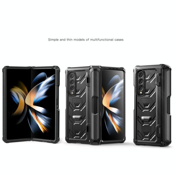 Foldable Shockproof Phone Case for Samsung Galaxy z Fold 4 / 5g - Orange - Image 9