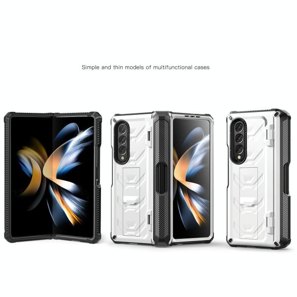 Foldable Shockproof Phone Case for Samsung Galaxy z Fold 4 / 5g - Orange - Image 15