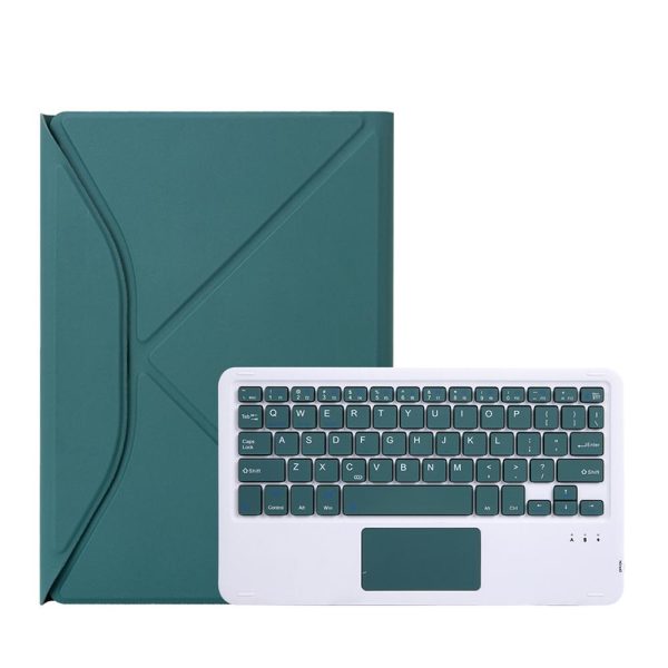 Bluetooth Keyboard Leather Case For Ipad Pro 11 With Pen Slot And Touchpad - Green - Image 13