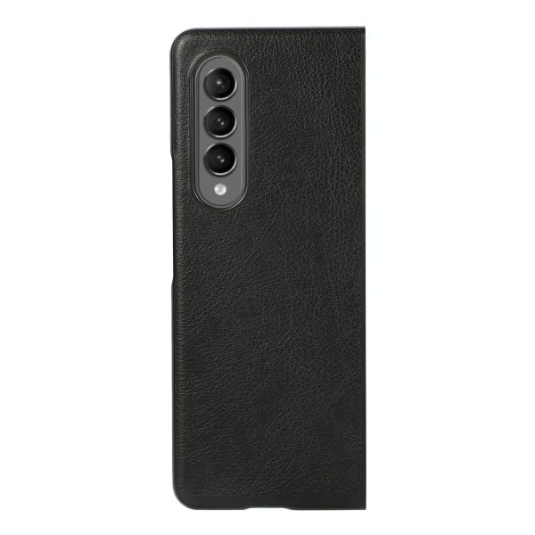 Two Tone Litchi Pu Case for Samsung Galaxy z Fold 4 - Slim & Stylish - Green - Image 3