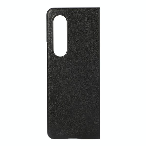 Two Tone Litchi Pu Case for Samsung Galaxy z Fold 4 - Slim & Stylish - Green - Image 4