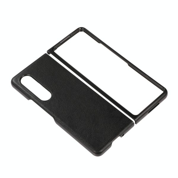Two Tone Litchi Pu Case for Samsung Galaxy z Fold 4 - Slim & Stylish - Green - Image 5