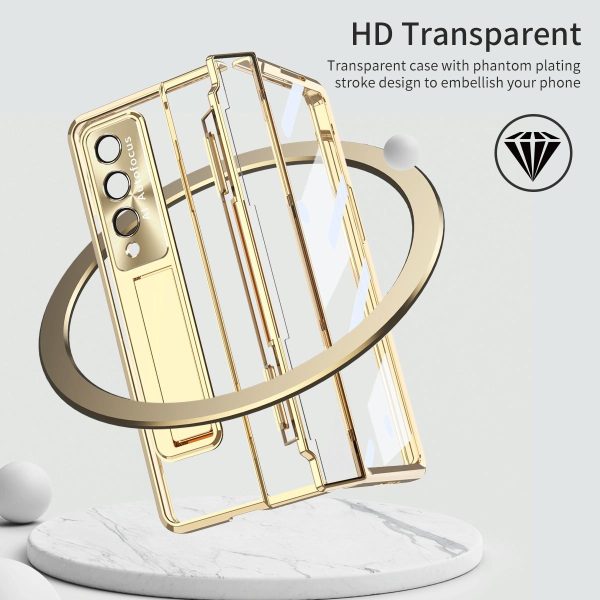 Phantom Series Folding Case for Samsung Galaxy z Fold 4 - Champagne Gold - Image 15