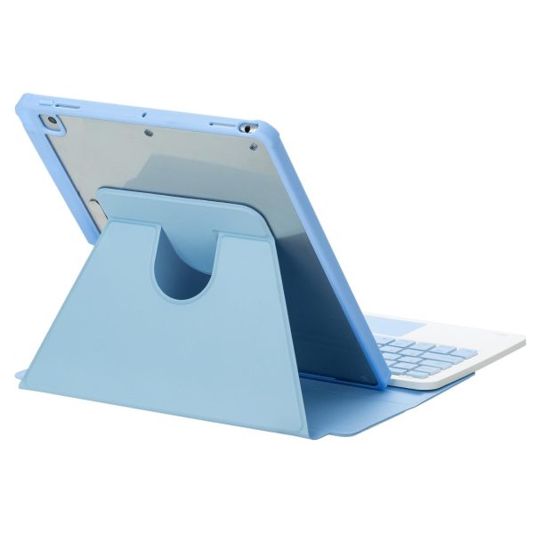 360 Rotation Bluetooth Keyboard Leather Case For Ipad 10.9 2022 With Touch Control And Backlight - Blue - Image 7