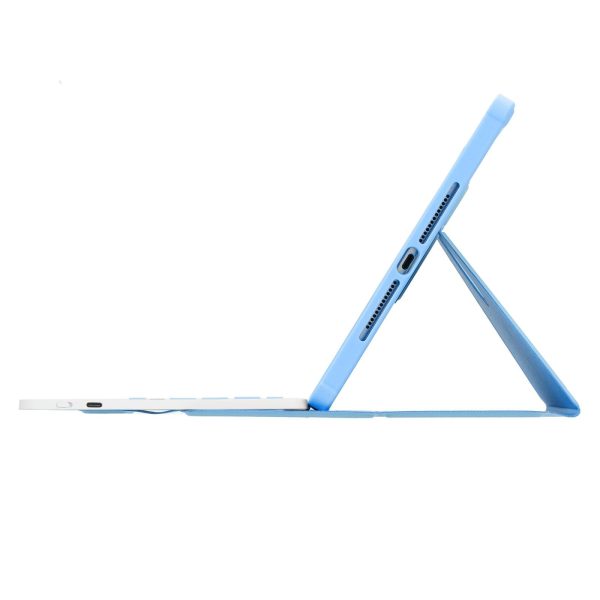 360 Rotation Bluetooth Keyboard Leather Case For Ipad 10.9 2022 With Touch Control And Backlight - Blue - Image 8