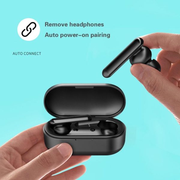 Mini Touch Control Tws Wireless Earphones with Mic & Charger Box - Green - Image 3