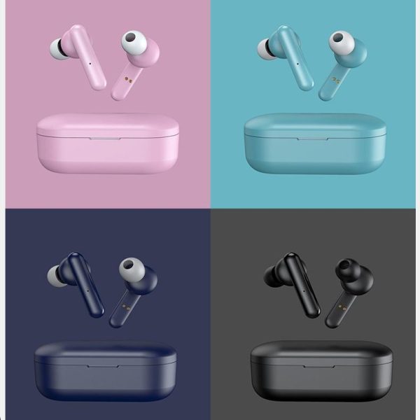 Mini Touch Control Tws Wireless Earphones with Mic & Charger Box - Green - Image 7