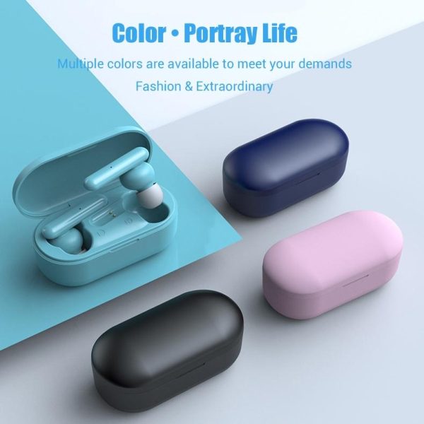 Mini Touch Control Tws Wireless Earphones with Mic & Charger Box - Green - Image 8