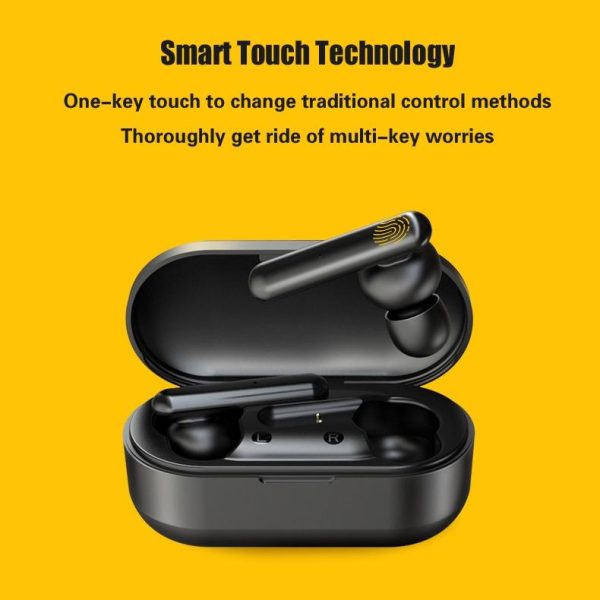 Mini Touch Control Tws Wireless Earphones with Mic & Charger Box - Green - Image 9