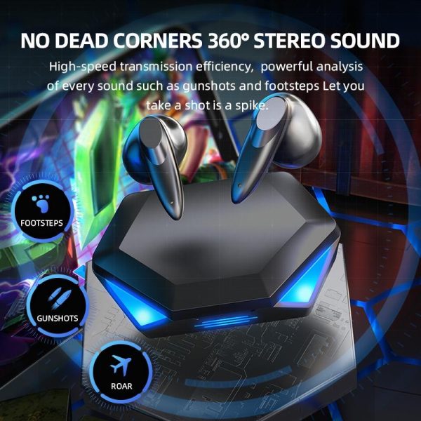 True Stereo Touch Gaming Bluetooth Earphones - G20 Tws 5.2 - White - Image 6