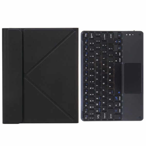 Bluetooth Keyboard Leather Case For Ipad 10.2 / Pro 10.5 - Three-Fold Holder - Purple - Image 6