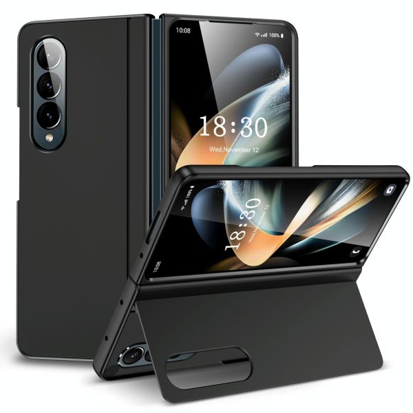 Foldable Phone Case with Holder for Samsung Galaxy z Fold 4 - Full Coverage - Pink - Image 2