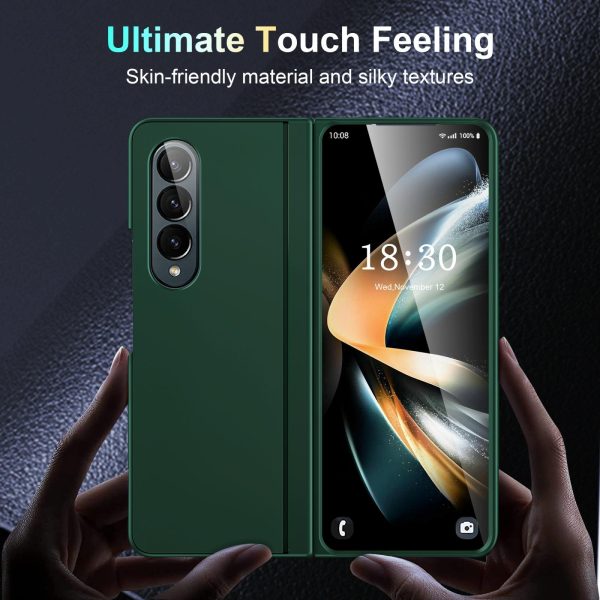Foldable Phone Case with Holder for Samsung Galaxy z Fold 4 - Full Coverage - Pink - Image 4
