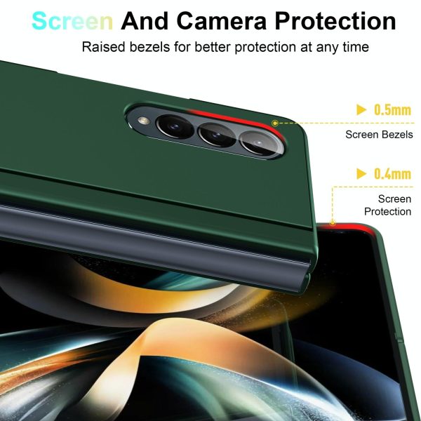 Foldable Phone Case with Holder for Samsung Galaxy z Fold 4 - Full Coverage - Pink - Image 5