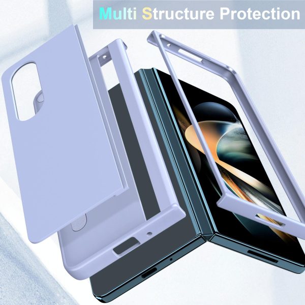 Foldable Phone Case with Holder for Samsung Galaxy z Fold 4 - Full Coverage - Pink - Image 8