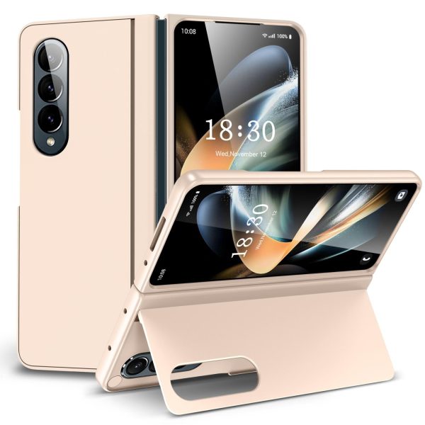 Foldable Phone Case with Holder for Samsung Galaxy z Fold 4 - Full Coverage - Pink - Image 9