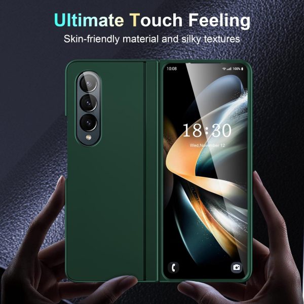 Foldable Phone Case with Holder for Samsung Galaxy z Fold 4 - Full Coverage - Pink - Image 11