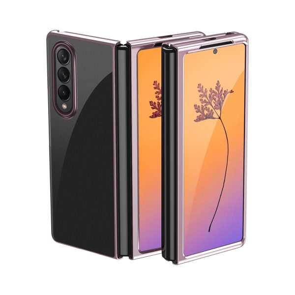 Shockproof Clear Phone Case for Samsung Galaxy z Fold 4 - Black - Image 2