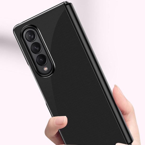 Shockproof Clear Phone Case for Samsung Galaxy z Fold 4 - Black - Image 5
