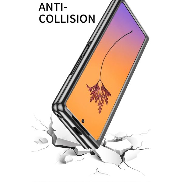 Shockproof Clear Phone Case for Samsung Galaxy z Fold 4 - Black - Image 7