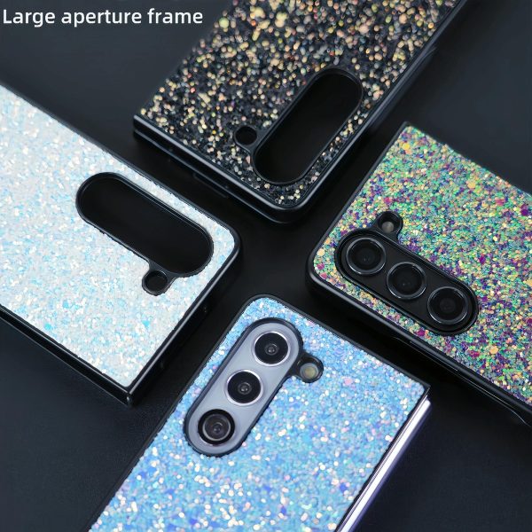 Foldable Diamond Case for Samsung Galaxy z Fold 4 - Compact and Stylish - Flash Green - Image 8