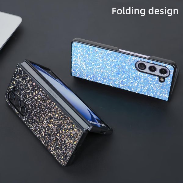 Foldable Diamond Case for Samsung Galaxy z Fold 4 - Compact and Stylish - Flash Green - Image 11