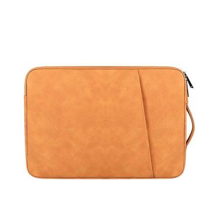 14.1-15.4 Inch Sheepskin Notebook Inner Bag Options - Cowhide Yellow