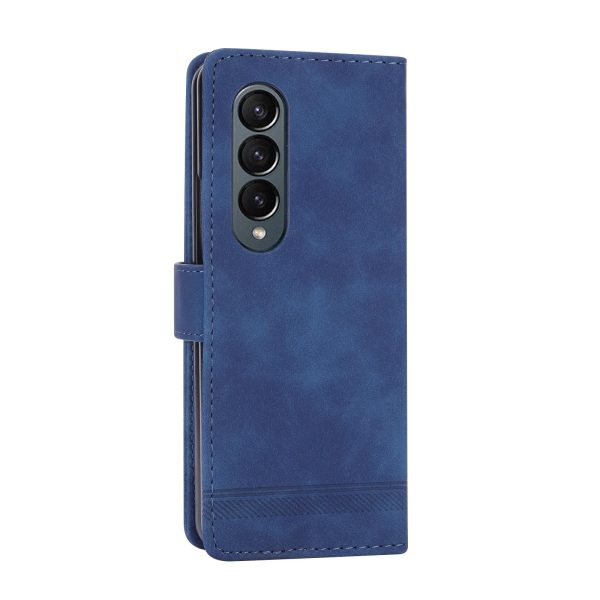 Premium Leather Tpu Case for Samsung Galaxy z Fold 4 / 5g - Pink - Image 11