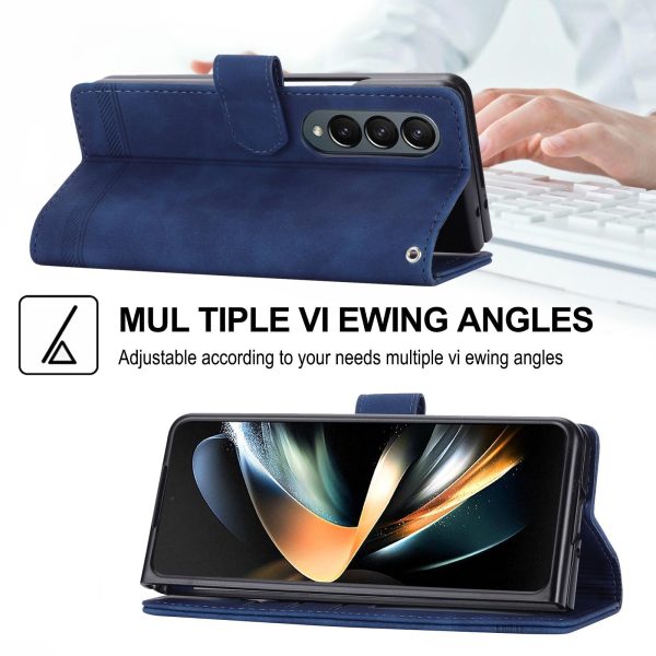 Premium Leather Tpu Case for Samsung Galaxy z Fold 4 / 5g - Pink - Image 13