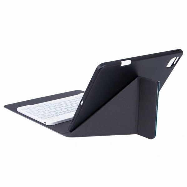 Leather Case With Bluetooth Keyboard For Ipad 9.7 2018 & 2017 - Three-Fold Holder - Purple - Image 7