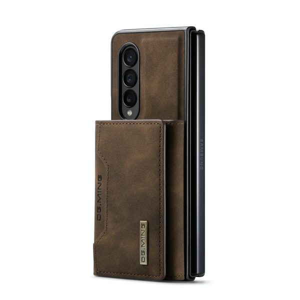 Multi-card Phone Case for Samsung Galaxy z Fold 4 - Fits Dg.ming M2 Series - Coffee - Image 8