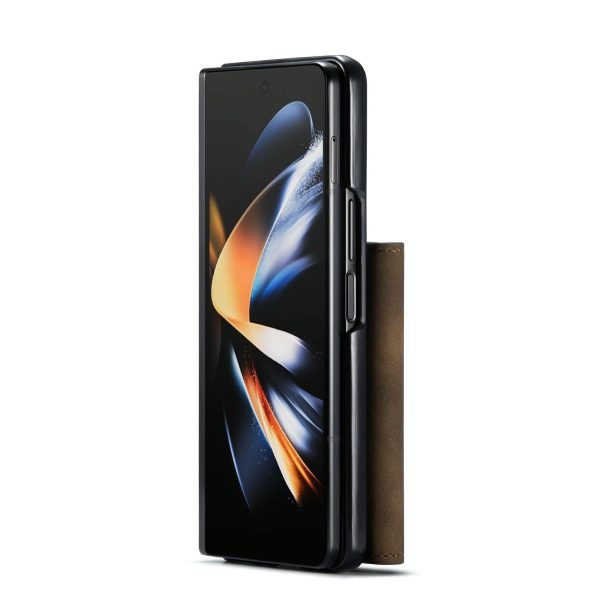 Multi-card Phone Case for Samsung Galaxy z Fold 4 - Fits Dg.ming M2 Series - Coffee - Image 9