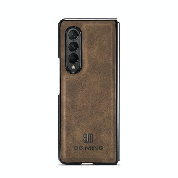 Multi-card Phone Case for Samsung Galaxy z Fold 4 - Fits Dg.ming M2 Series - Coffee - Image 10