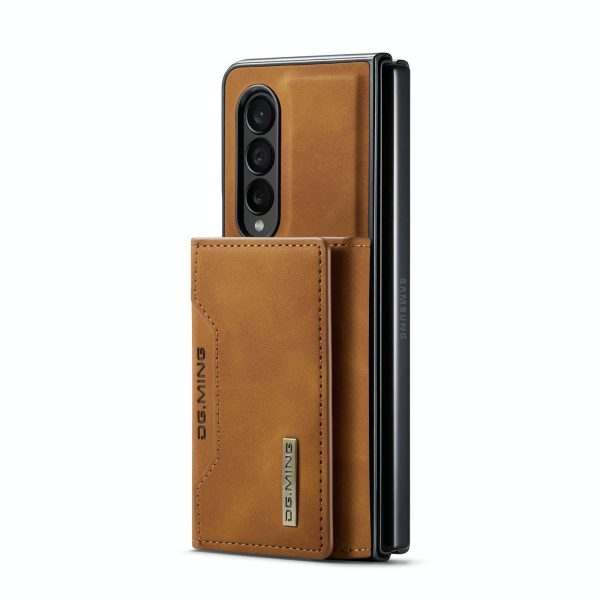 Multi-card Phone Case for Samsung Galaxy z Fold 4 - Fits Dg.ming M2 Series - Coffee - Image 14