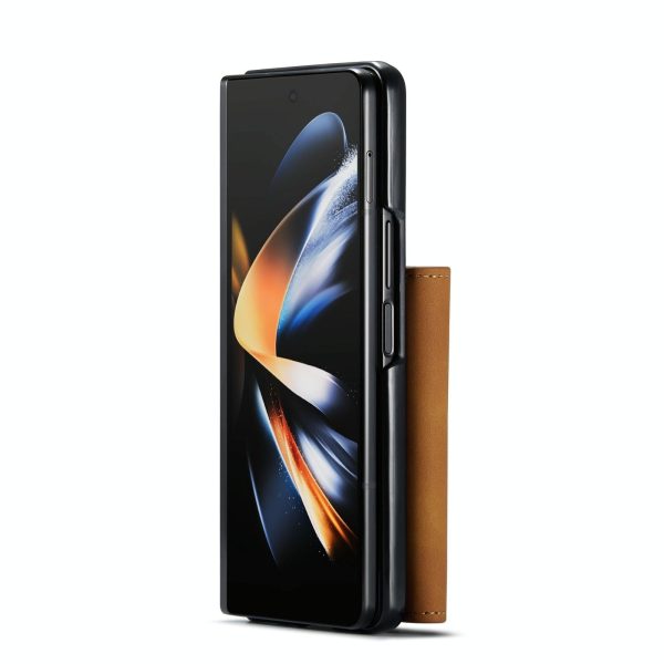 Multi-card Phone Case for Samsung Galaxy z Fold 4 - Fits Dg.ming M2 Series - Coffee - Image 15