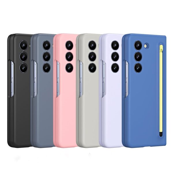 Enhanced Shockproof Phone Case for Samsung Galaxy z Fold 4 - Pen Design - Purple - Image 3