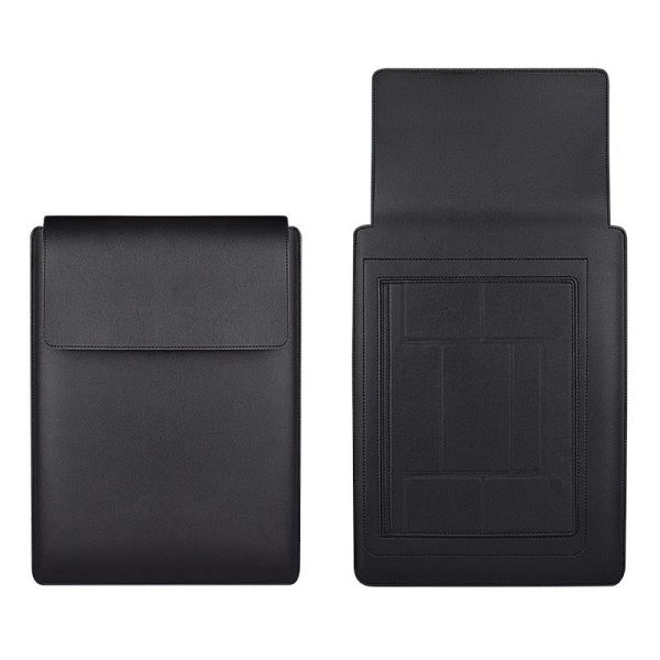14.1 Inch Laptop Sleeve Leather Carrying Bag - Green - Image 14