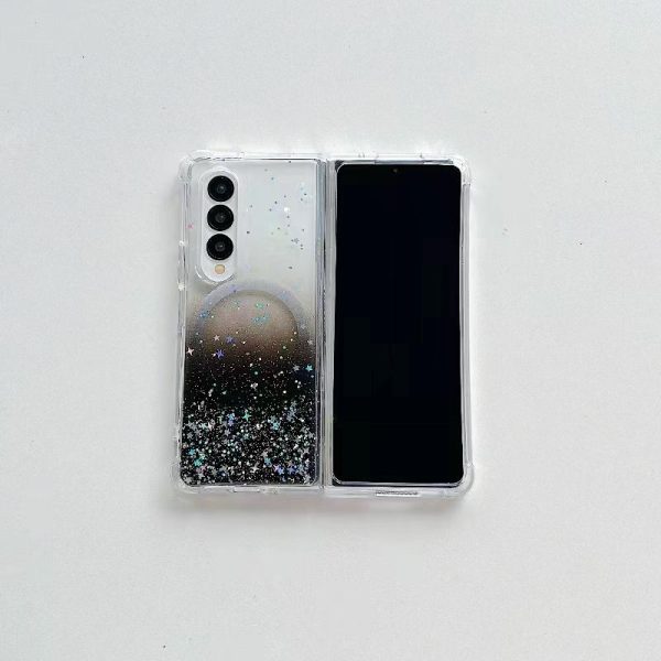 Sparkle Tpu Case for Samsung Galaxy z Fold 4 with Magsafe - Purple - Image 11