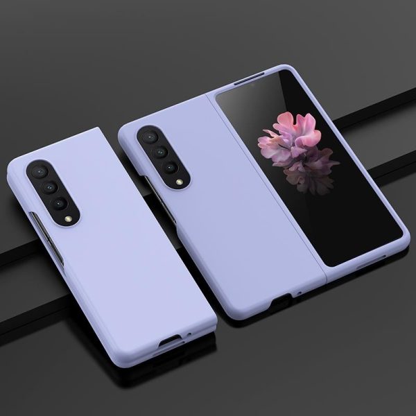 For Samsung Galaxy z Fold4 5G Smooth Skin Phone Case with Big Hole Fuel Injection - Green - Image 9