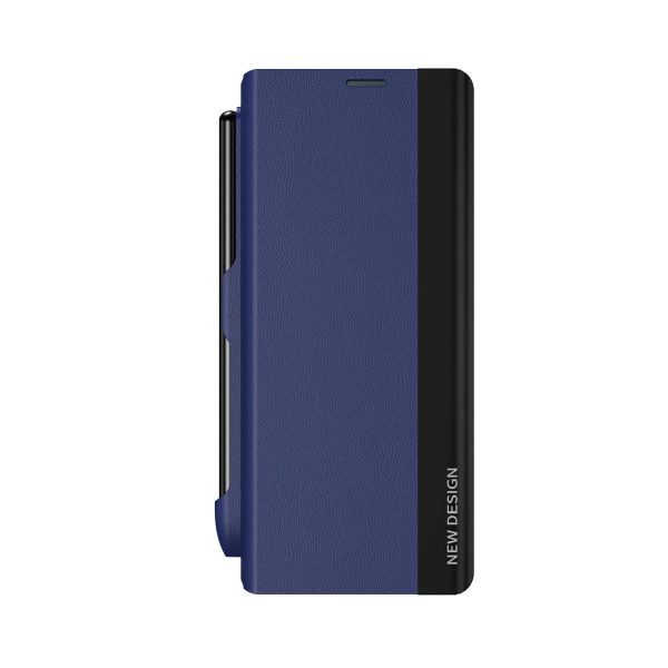 Samsung Galaxy z Fold 4 Leather Phone Case with Pen Slot - Shockproof - Green - Image 3