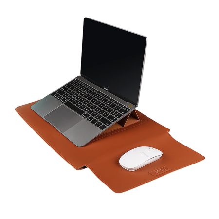 3-in-1 Multifunctional Laptop Bag for 14.1-15.4 Inch Devices in Pu Material - Cowhide Yellow