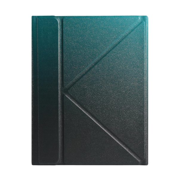 Bluetooth Keyboard Leather Case For Ipad Pro 11 With Holder & Pen Slot - Gradient Dark Green - Image 3